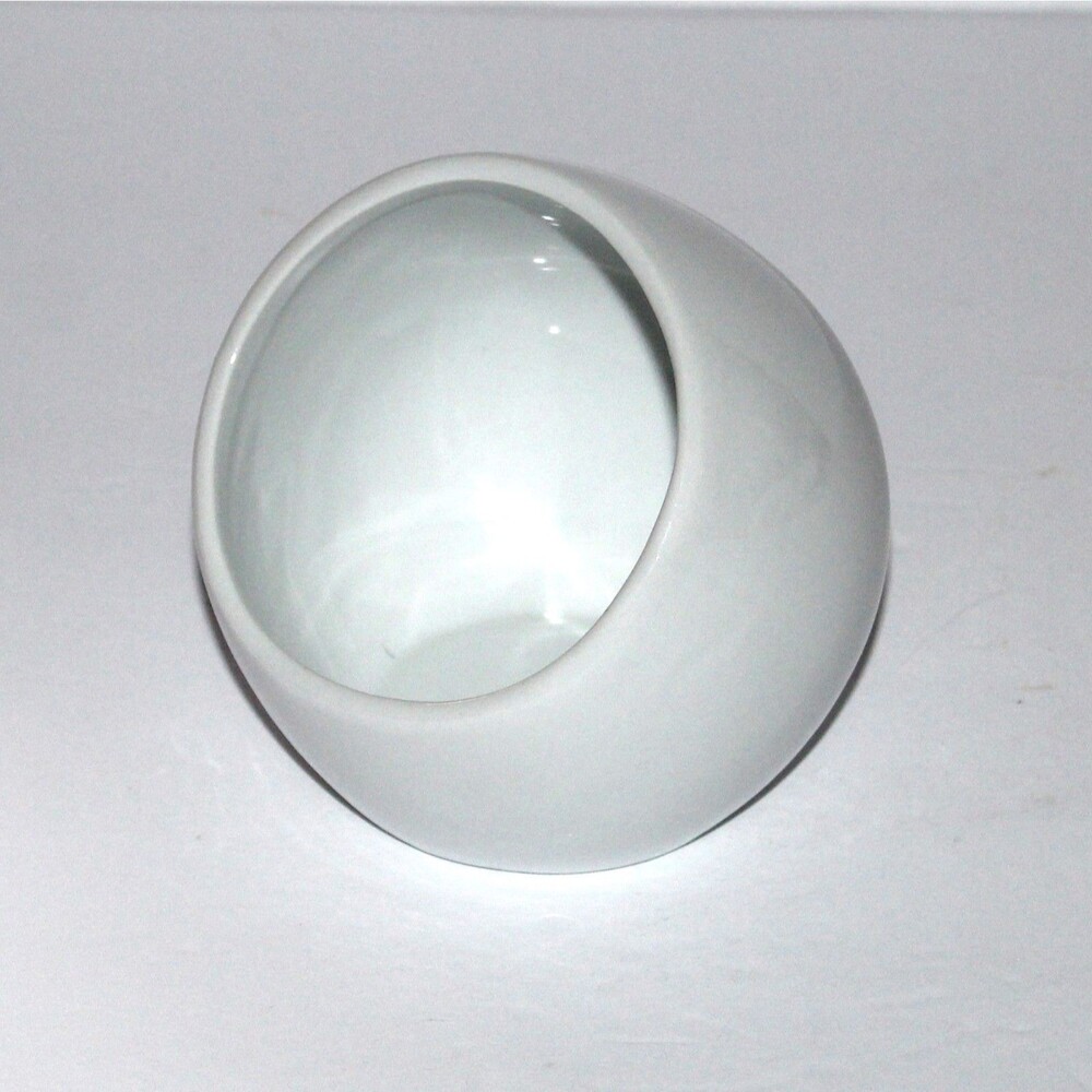 BIA Cordon Bleu Salt Cellar Tilted Bowl Box open top white ceramic